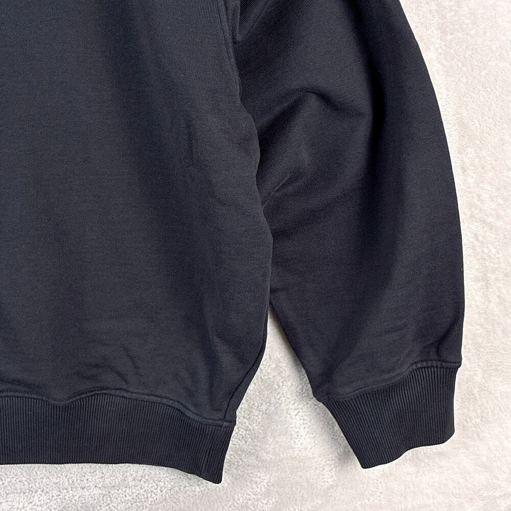 Levis Sweatshirt Womens XL Black Garment Dyed Relaxed Oversized Classic Preppy - Picture 3 of 9